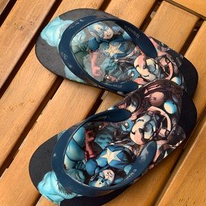 Hulk toddler flip flops